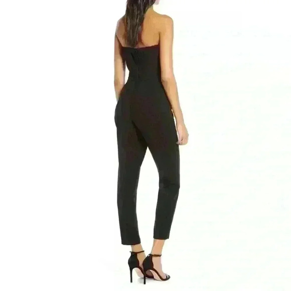 Black Halo Harbor Strapless Jumpsuit - Picture 2 of 12